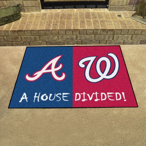 Braves / Nationals MLB House Divided Mats