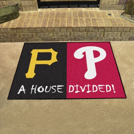 Pirates / Phillies MLB House Divided Mats