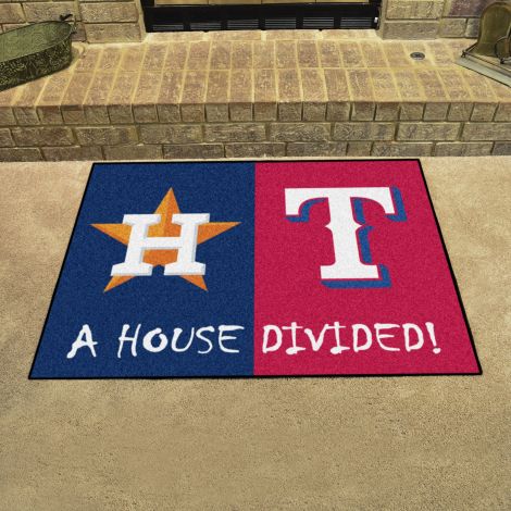 Astros / Rangers MLB House Divided Mats
