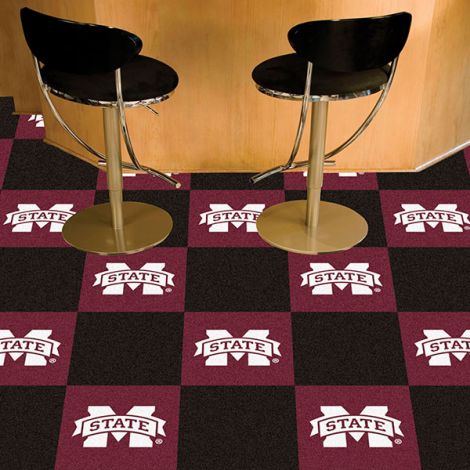 Mississippi State University Collegiate Team Carpet Tiles