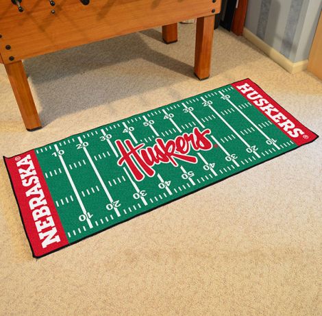 University of Nebraska Huskers Collegiate Football Field Runner Mat