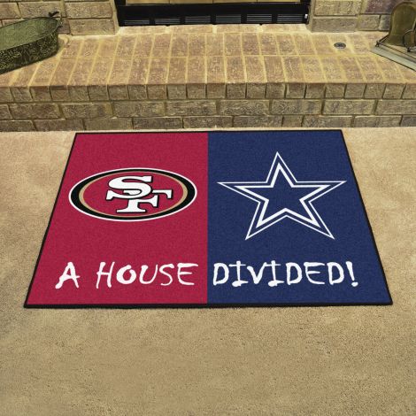 49ers / Cowboys MLB House Divided Mats
