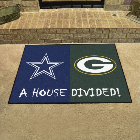 Packers / Cowboys MLB House Divided Mats