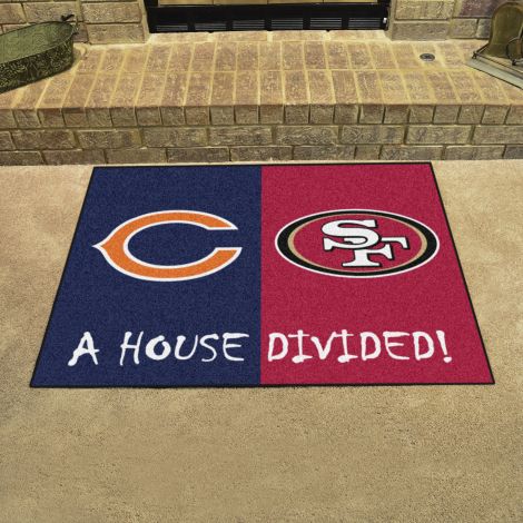 Bears / 49ers MLB House Divided Mats