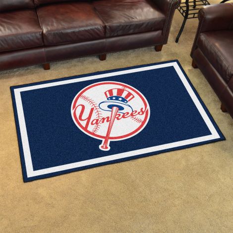 New York Yankees MLB 4x6 Plush Rugs