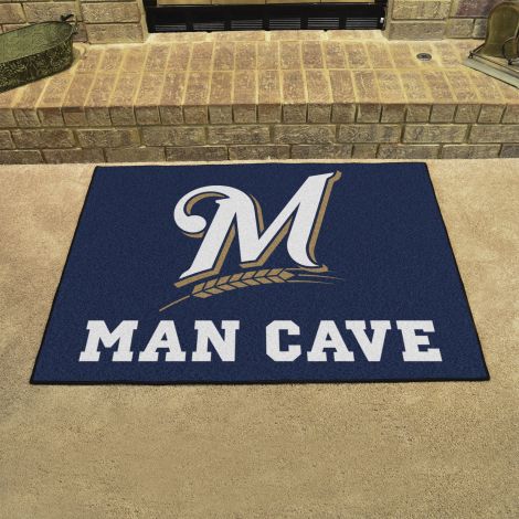 Milwaukee Brewers MLB Man Cave All-Star Mats