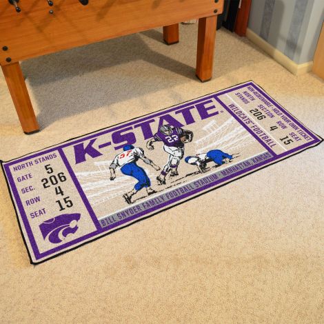 Kansas State University Collegiate Ticket Runner Mat