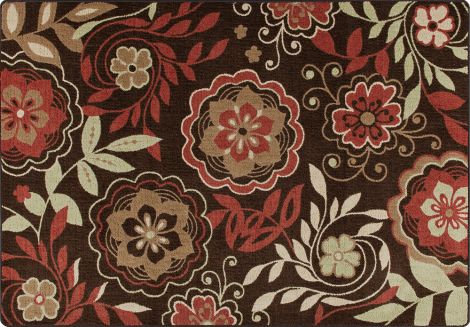 Garden Passage Native Red Mix & Mingle Collection Area Rug