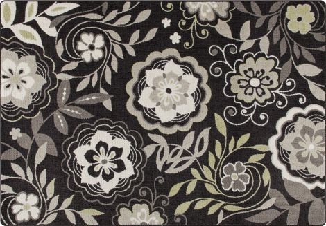 Garden Passage Night Bloom Mix & Mingle Collection Area Rug