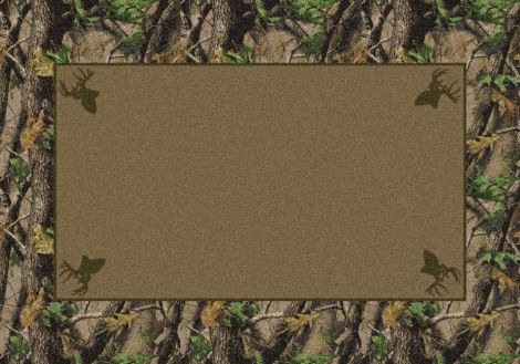 Hardwoods Green Realtree Collection Area Rug