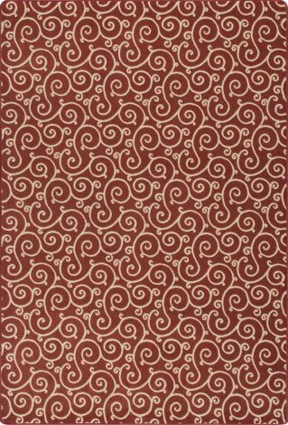 Lyrical Regatta Red Imagine Figurative Collection Area Rug