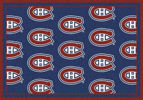Montreal Canadians NHL Team Repeat Rug