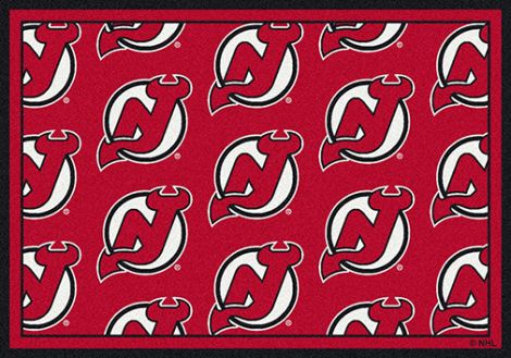 New Jersey Devils NHL Team Repeat Rug