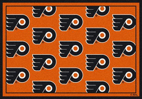 Philadelphia Flyers NHL Team Repeat Rug