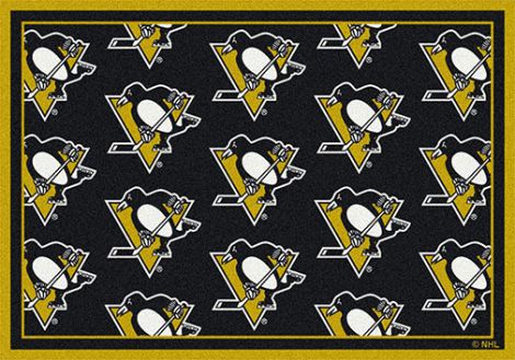 Pittsburgh Penguins NHL Team Repeat Rug