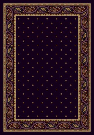 Paisley Egg Plant Innovations Collection Area Rug