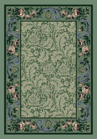 Rose Damask Peridot Innovations Collection Area Rug